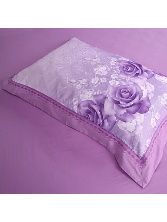 Floral Cotton 4 Piece Duvet Cover Sets