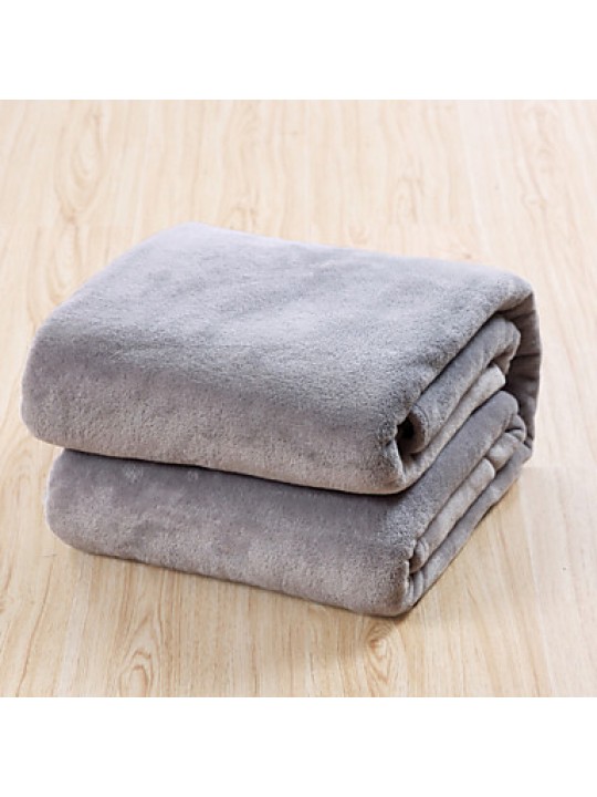 150*200cm Solid Color Flannel Fleece Blankets