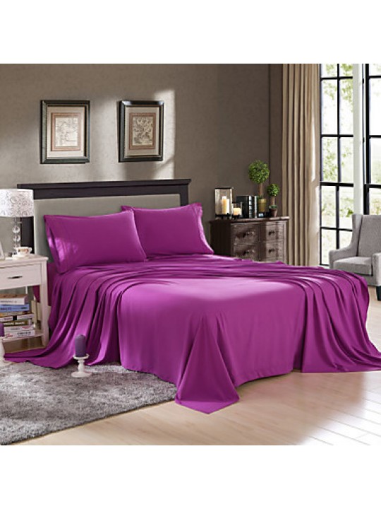 Solid Polyester 4 Piece