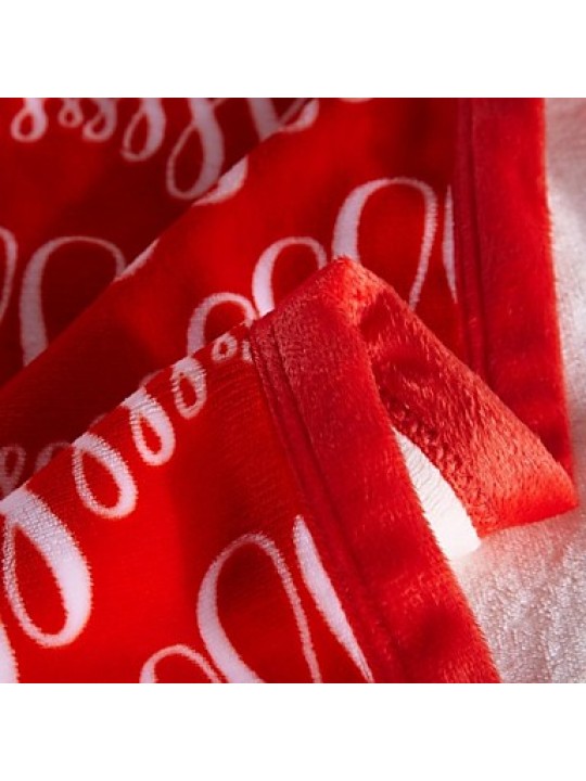 Super Soft Soild Flannel Multi-sized Plush Blanket