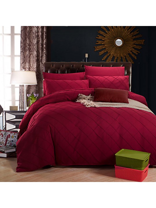 2016 Activity of pure manual grid technology grind hair 4 times/Wine red