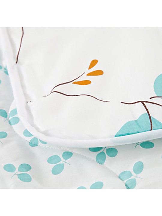 LeafPrinted 100% Mulberry Silk Filling Cotton Summer Quilt W150 x L200cm