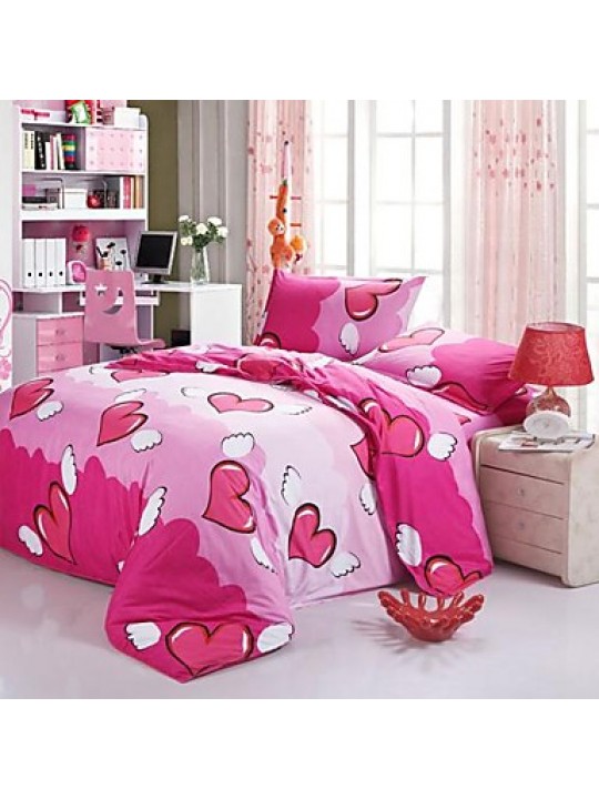 Stripe Cotton 4 Piece Duvet Cover Sets