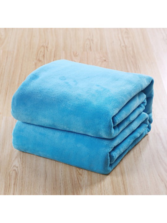 150*200cm Solid Color Flannel Fleece Blankets