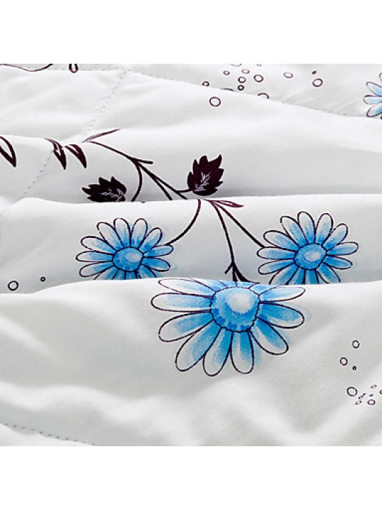 Floral / Botanical Printed 100% Mulberry Silk Quilt for Summer Air Conditioner Room W59"×L79"(W150 x L200cm)