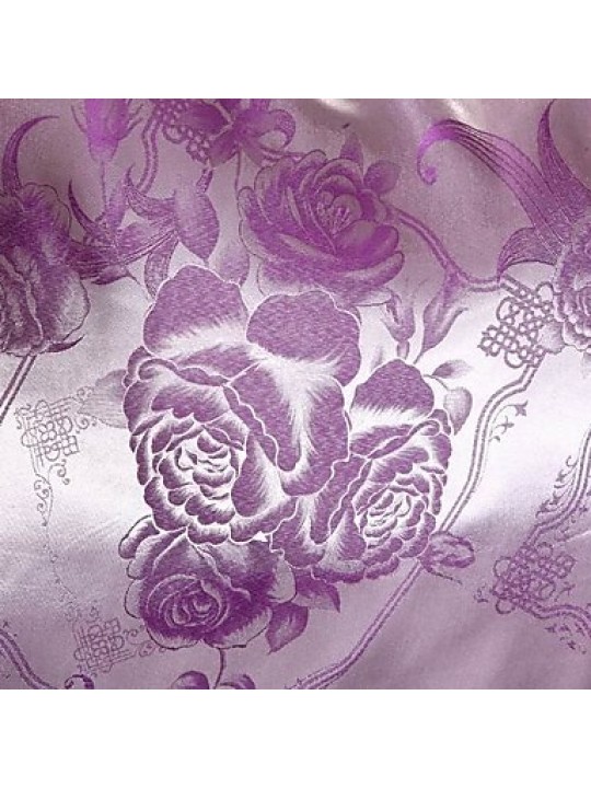 Leaf Faux Silk 4 Piece Duvet Cover Sets