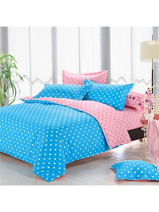 Cotton Duvet Cover Sets 4 Piece Suit Comfort Simple Modern for Twin and Full Bed Size