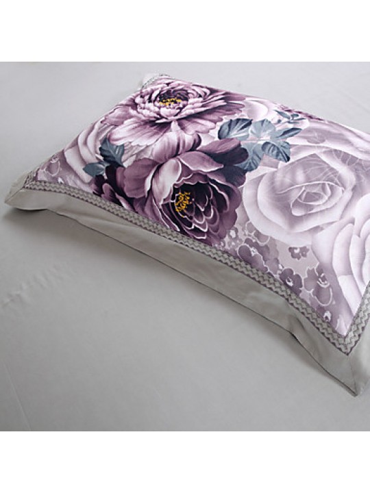 Floral Cotton 4 Piece Duvet Cover Sets