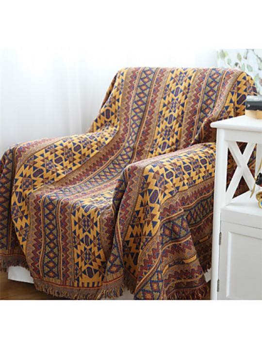 Cotton Bohemia Thickening Line Decorative Carpet Sofa Towel Blanket