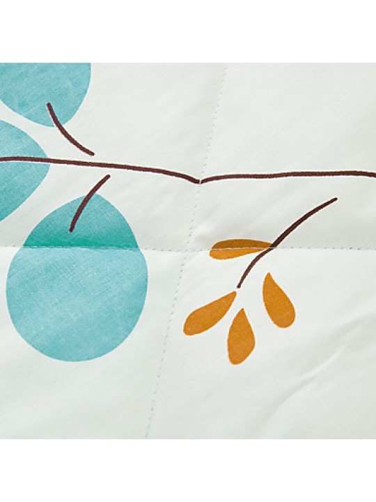 LeafPrinted 100% Mulberry Silk Filling Cotton Summer Quilt W150 x L200cm