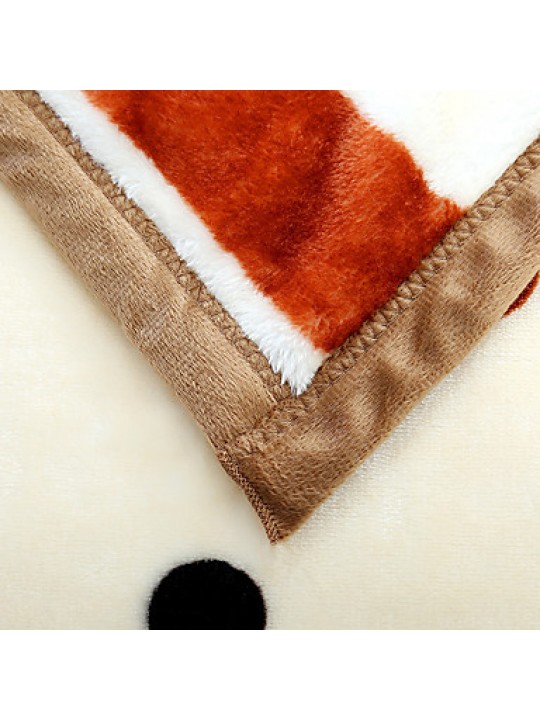 Recommend Chocolate Dots 100% Flannel Blanket New Super Soft Sofa FleecePlaid For Home Bedding