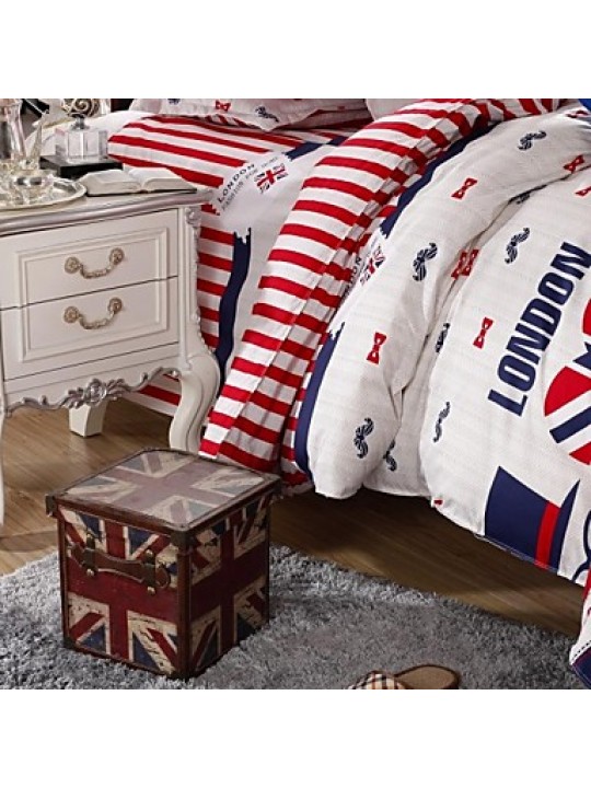 London Bedding Set of 4pcs Queen/Twin Set Boy First Choice