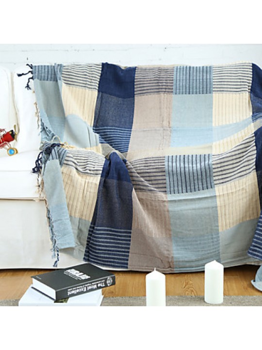Cotton GeometricDecorative Carpet Sofa Towel Blanket