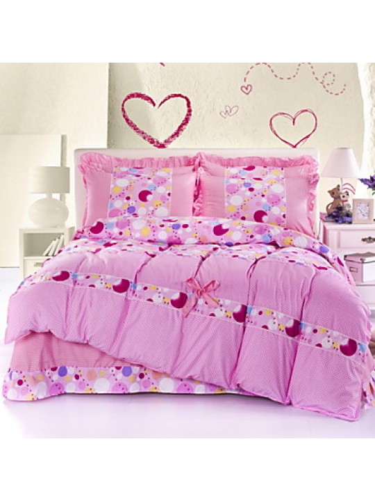 Version of the Velvet Skin-Friendly Family of Four Sanding Bedding Apply Sheets Bedding Set