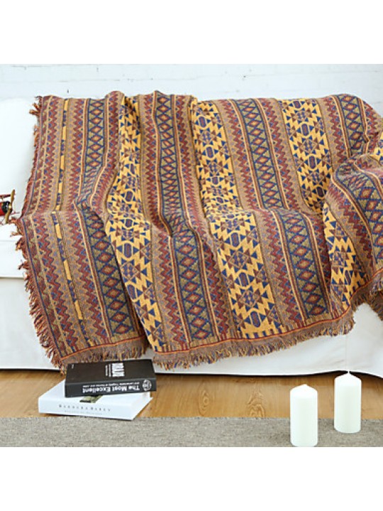 Cotton Bohemia Thickening Line Decorative Carpet Sofa Towel Blanket