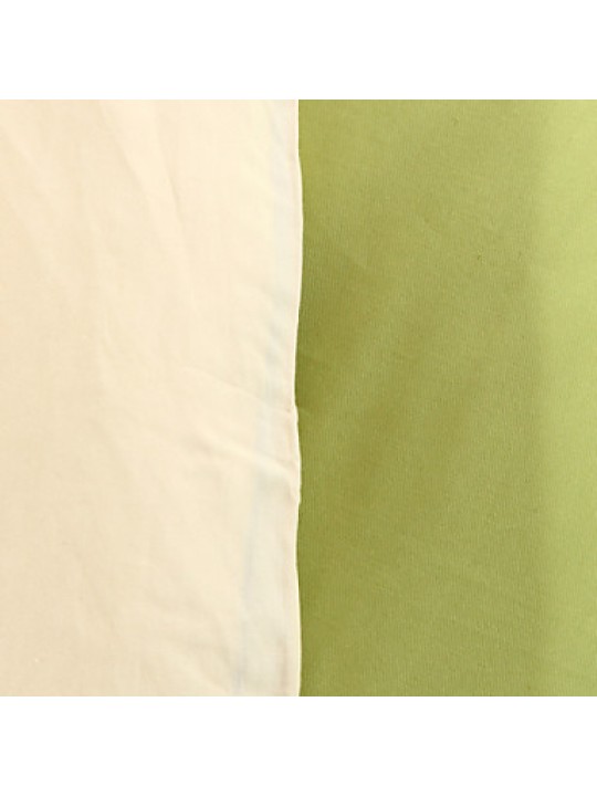 Two-Tone Bedsheet Pillowcases Duvet Cover(Canary+Green)