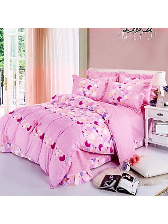 Version of the Velvet Skin-Friendly Family of Four Sanding Bedding Apply Sheets Bedding Set