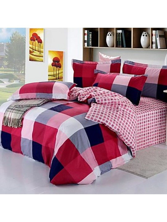 Geometric Cotton 4 Piece Duvet Cover Sets