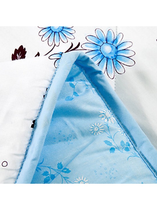Floral / Botanical Printed 100% Mulberry Silk Quilt for Summer Air Conditioner Room W59"×L79"(W150 x L200cm)